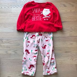 Girls Santa pjs